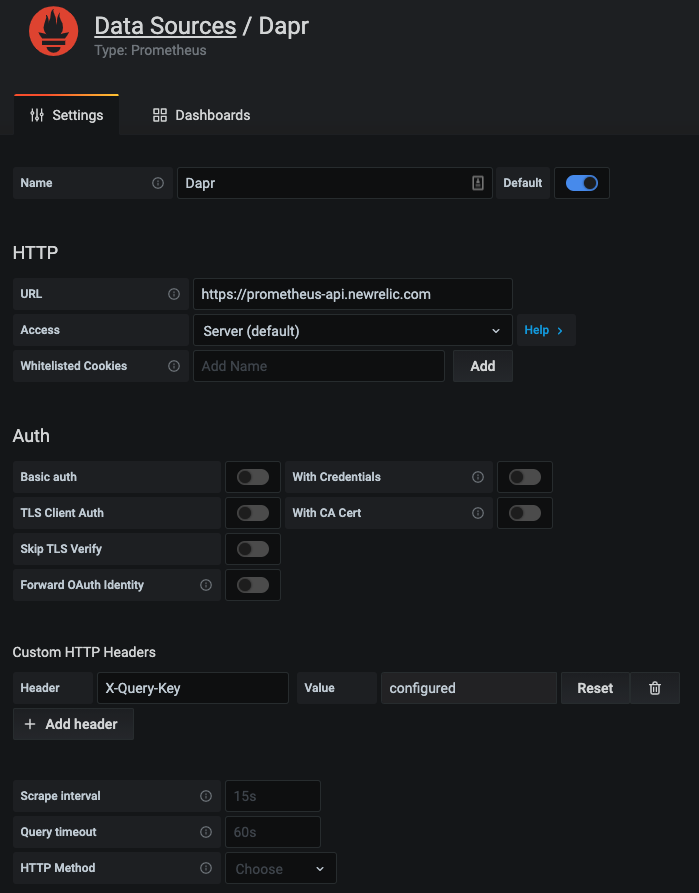 New Relic Grafana Data Source